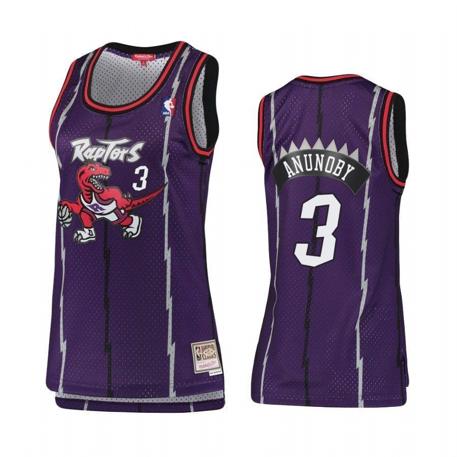 Women's Toronto Raptors Og Anunoby 3 Hardwood Classics Jersey - JS144