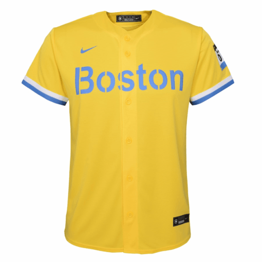 Xander Bogaerts 2 Boston Red Sox Youth City Connect Jersey - Gold - Image 2