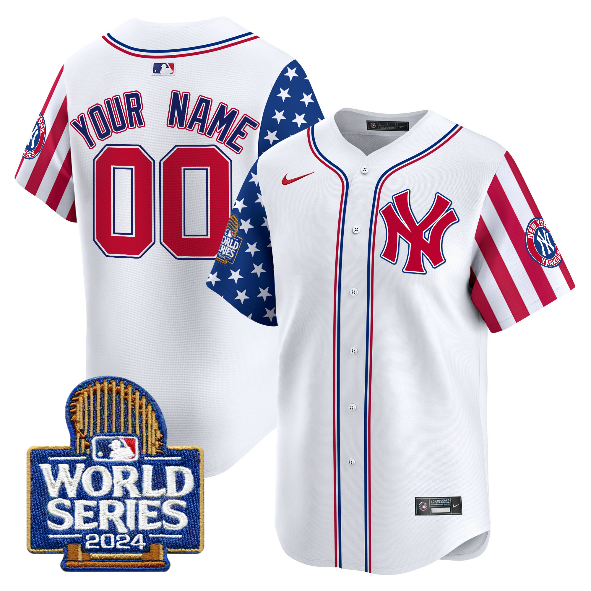 Yankees American Style 2024 World Series Vapor Premier Limited Custom Jersey
