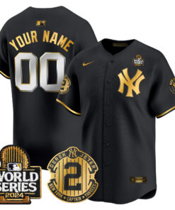 Yankees Derek Jeter Patch 2024 World Series Vapor Premier Limited Custom Jersey