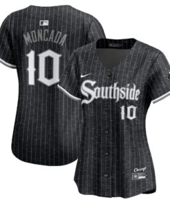 Yoan Moncada 10 Chicago White Sox City Connect Limited Player Women Jersey - Black