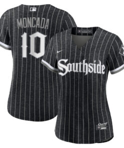 Yoan Moncada 10 Chicago White Sox City Connect Player Women Jersey - Black
