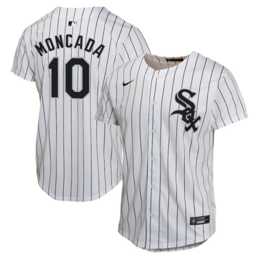 Yoan Moncada 10 Chicago White Sox Home Game Player YOUTH Jersey - White