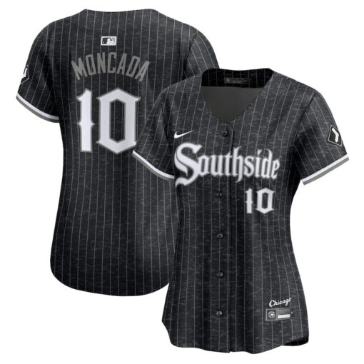 YoÃ¡n Moncada 10 Chicago White Sox City Connect Limited Women Jersey - Black