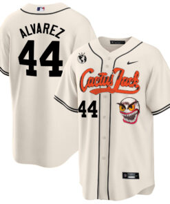 Yordan Alvarez 44 Houston Astros Cactus Jack Cream Jersey - Men