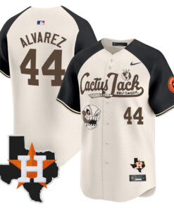 Yordan Alvarez 44 Houston Astros Cactus Jack Foundation Fall Classic Limited Jersey - Men