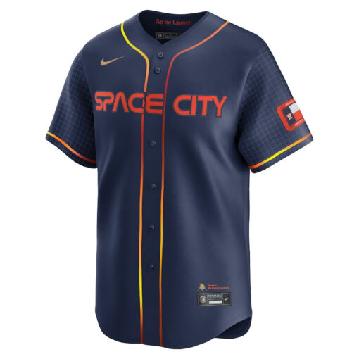 Yordan Alvarez 44 Houston Astros City Connect Limited Men Jersey - Navy - Image 2