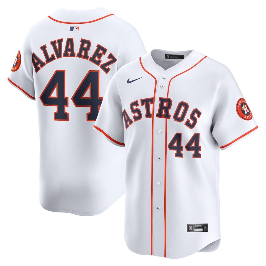 Yordan Alvarez 44 Houston Astros Home Limited Player Men Jersey - White