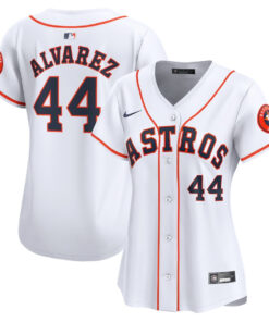 Yordan Alvarez 44 Houston Astros Women Home Limited Player Jersey - White