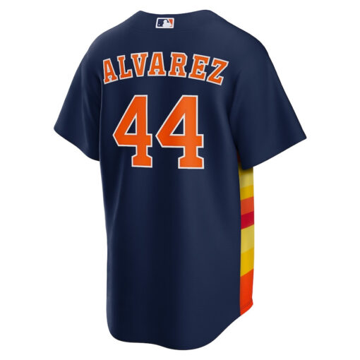 Yordan Ãlvarez 44 Houston Astros Alternate Men Jersey - Navy - Image 3