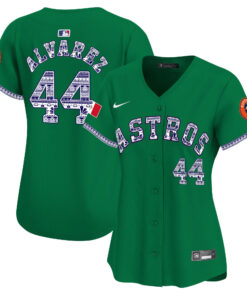 Yordan Ãlvarez 44 Houston Astros Mexico Women Jersey - Green