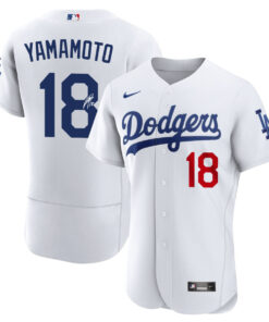 Yoshinobu Yamamoto 18 Signed Los Angeles Dodgers Home ELITE Men Jersey - White