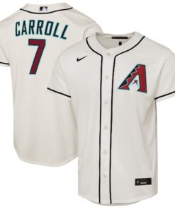 Youth Arizona Diamondbacks Corbin Carroll Cream Home Player Jersey
