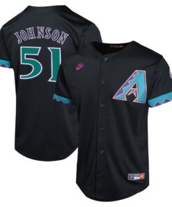 Youth Arizona Diamondbacks Randy Johnson Black Cooperstown Collection Limited Player Jersey