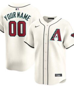 Youth Arizona Diamondbacks White Home Limited Custom Jersey