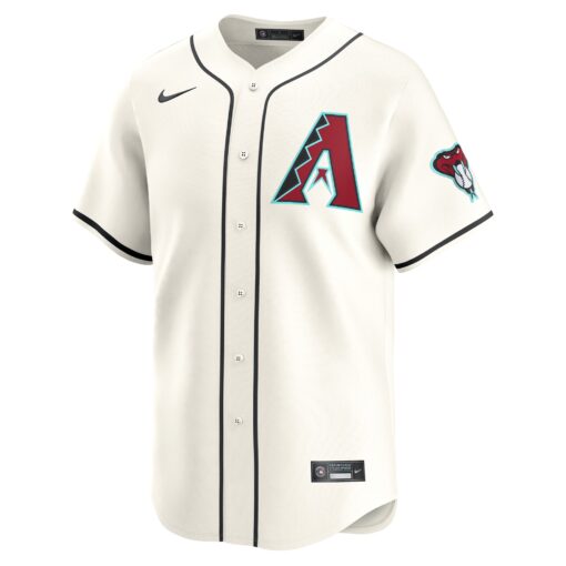 Youth Arizona Diamondbacks White Home Limited Custom Jersey - Image 2