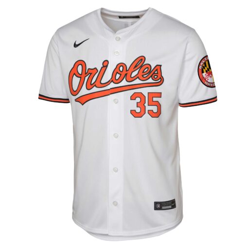 Youth Baltimore Orioles Adley Rutschman White Limited Player Jersey - Image 2