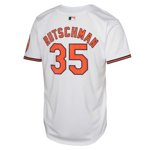 Youth Baltimore Orioles Adley Rutschman White Limited Player Jersey - Image 3