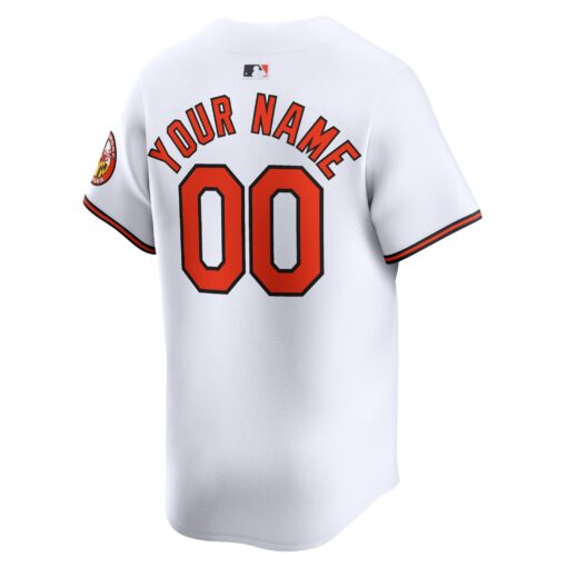 Youth Baltimore Orioles White Home Limited Custom Jersey - Image 3