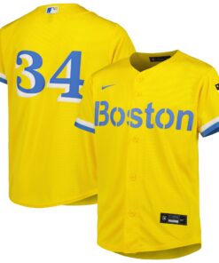 Youth Boston Red Sox David Ortiz Gold City Connect Player Jersey