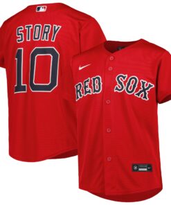 Youth Boston Red Sox Trevor Story Red Alternate Player Jersey