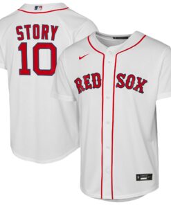 Youth Boston Red Sox Trevor Story White Home Player Jersey