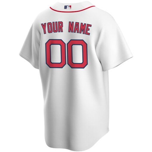 Youth Boston Red Sox White Home Custom Jersey - Image 3
