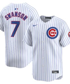 Youth Chicago Cubs Dansby Swanson White Home Limited Player Jersey