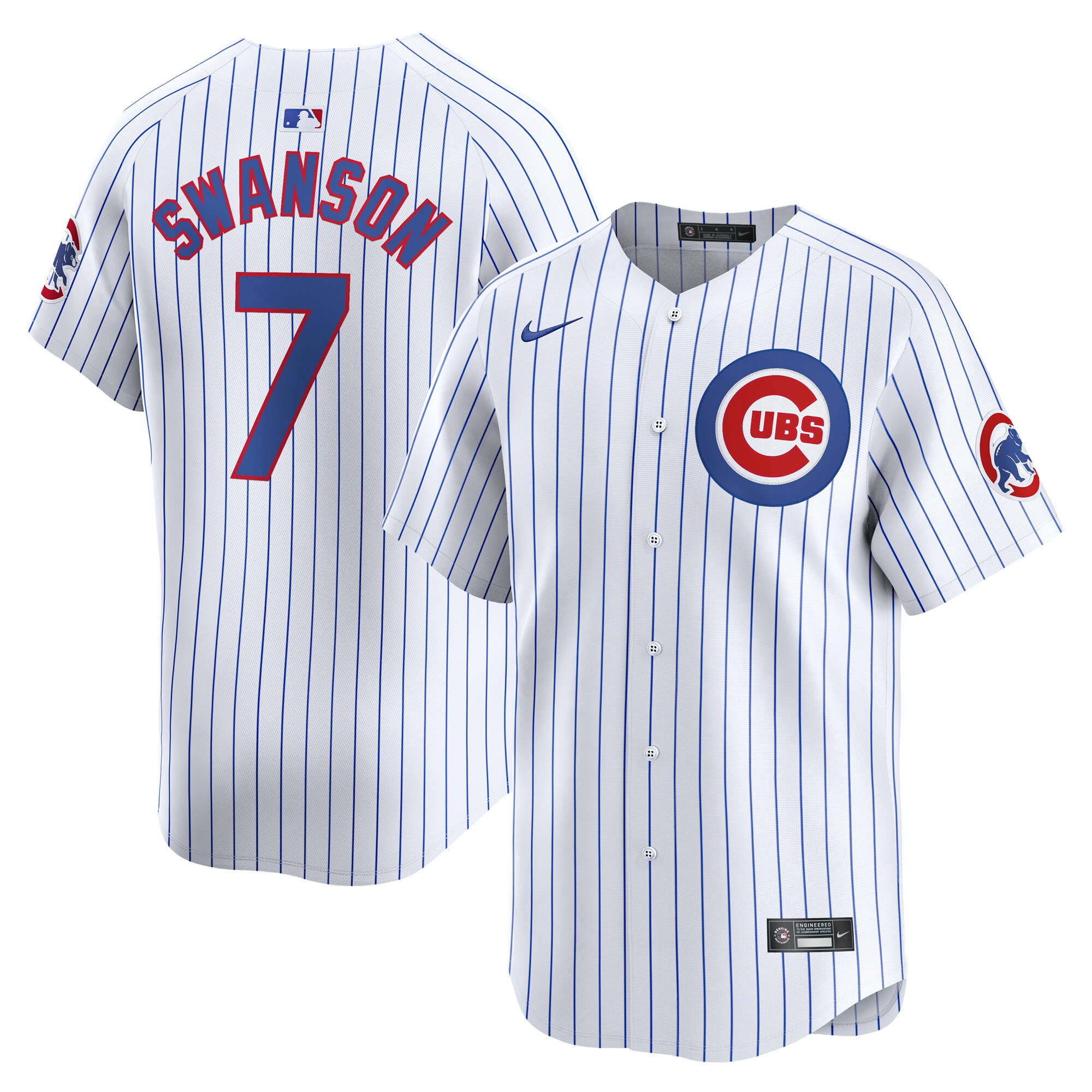 Youth Chicago Cubs Dansby Swanson White Home Limited Player Jersey