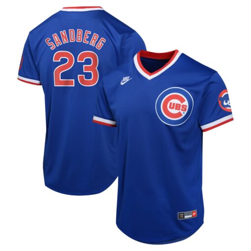 Youth Chicago Cubs Ryne Sandberg Blue Cooperstown Collection Limited Player Jersey