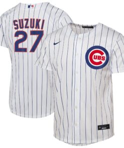 Youth Chicago Cubs Seiya Suzuki White Home Player Jersey