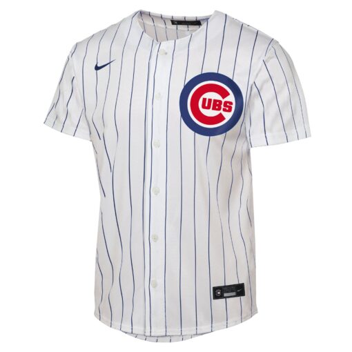 Youth Chicago Cubs Seiya Suzuki White Home Player Jersey - Image 2