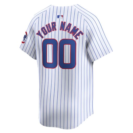 Youth Chicago Cubs White Home Limited Custom Jersey - Image 3