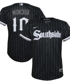 Youth Chicago White Sox Yoan Moncada Black City Connect Player Jersey