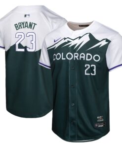 Youth Colorado Rockies Kris Bryant Green City Connect Limited Player Jersey