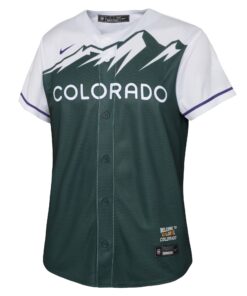 Youth Colorado Rockies Kris Bryant Green City Connect Player Jersey