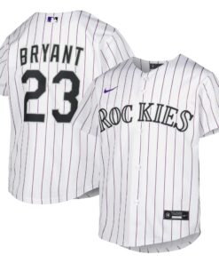 Youth Colorado Rockies Kris Bryant White Alternate Player Jersey