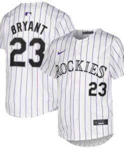 Youth Colorado Rockies Kris Bryant White Home Limited Player Jersey