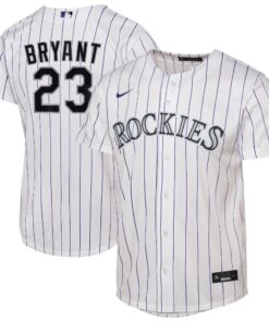 Youth Colorado Rockies Kris Bryant White Home Player Jersey