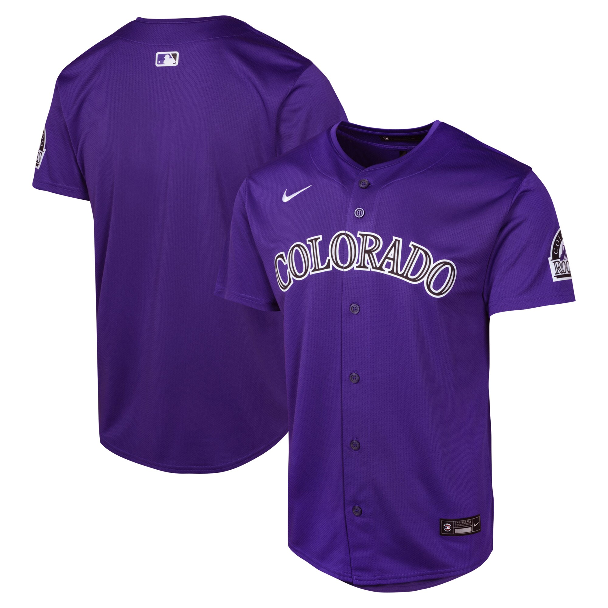 Youth Colorado Rockies Purple Alternate Limited Jersey
