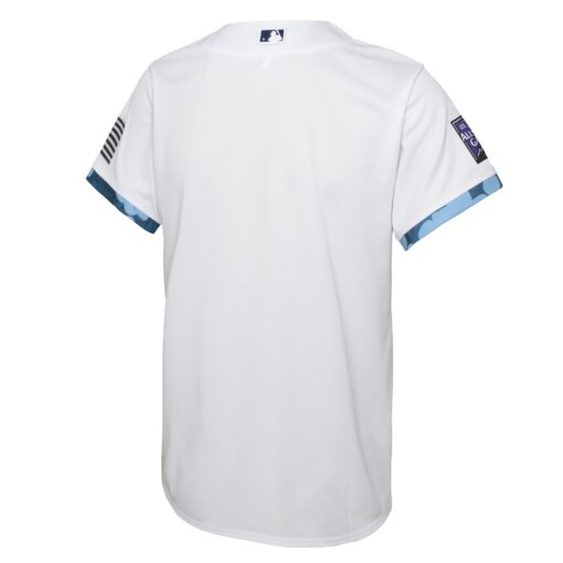 Youth Colorado Rockies White 2021 MLB All-Star Game Jersey - Image 3