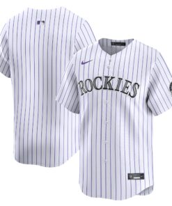 Youth Colorado Rockies White Home Limited Jersey