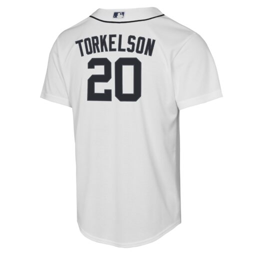 Youth Detroit Tigers Spencer Torkelson White Home Player Jersey - Image 3
