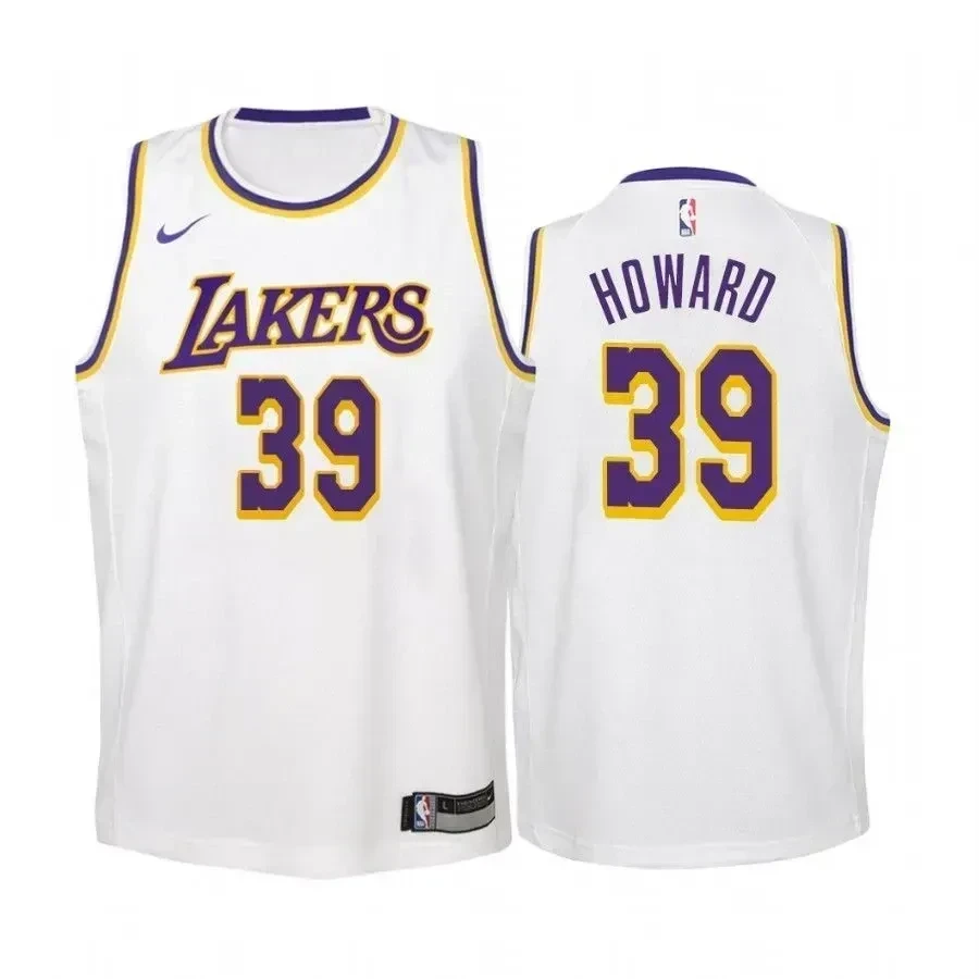 Youth Dwight Howard Los Angeles Lakers Association Jersey - White - JS243