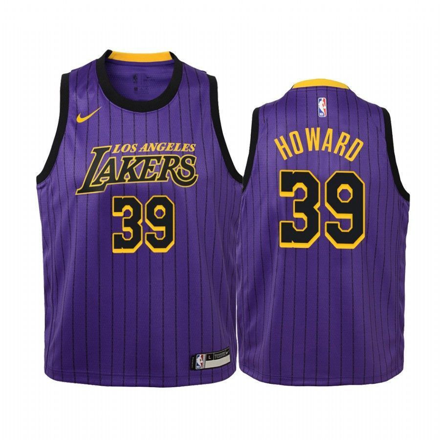 Youth Dwight Howard Los Angeles Lakers City Jersey Purple - JS364