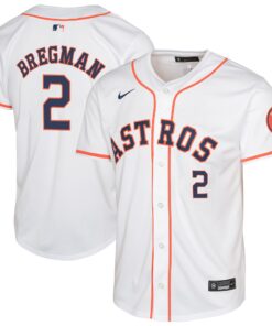 Youth Houston Astros Alex Bregman White Home Limited Jersey