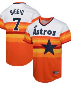 Youth Houston Astros Craig Biggio White Cooperstown Collection Limited Player Jersey