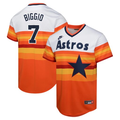 Youth Houston Astros Craig Biggio White Cooperstown Collection Limited Player Jersey
