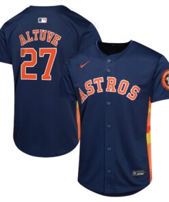 Youth Houston Astros Jose Altuve Navy Alternate Limited Player Jersey