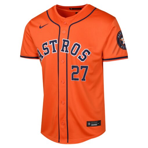 Youth Houston Astros Jose Altuve Orange Alternate Limited Player Jersey - Image 2